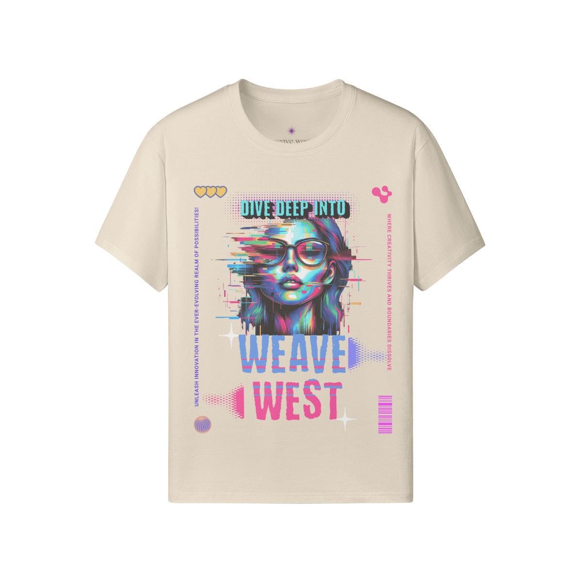 Premium Regular Fit Cotton Tee (Dive Deep Into) - Weave West