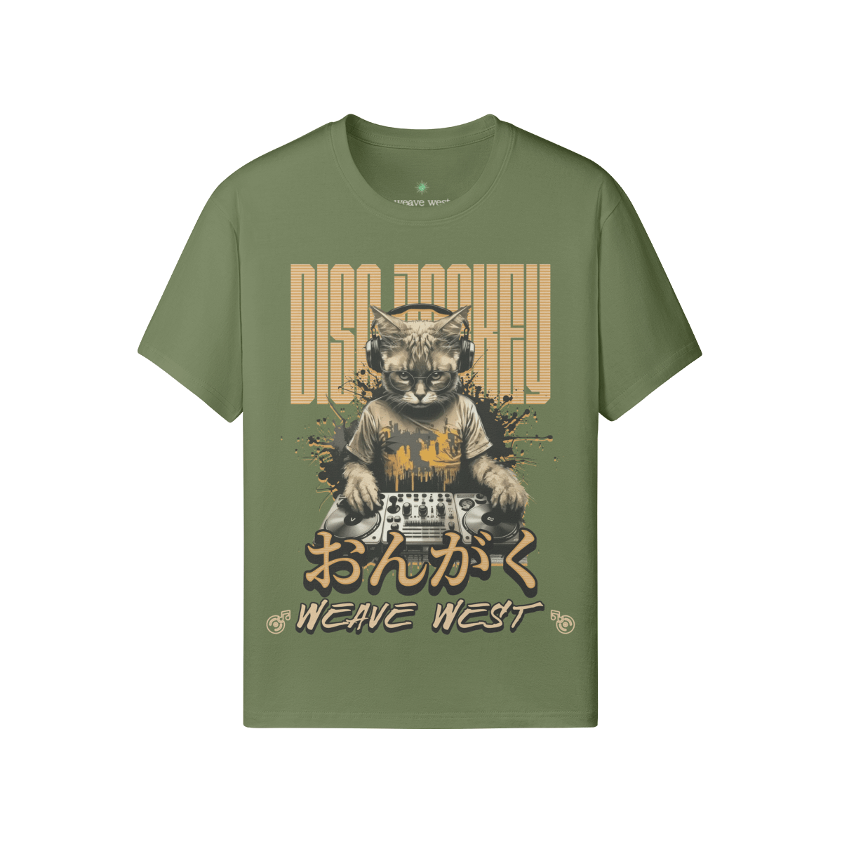 Premium Regular Fit Cotton Tee (DJcat) - Weave West