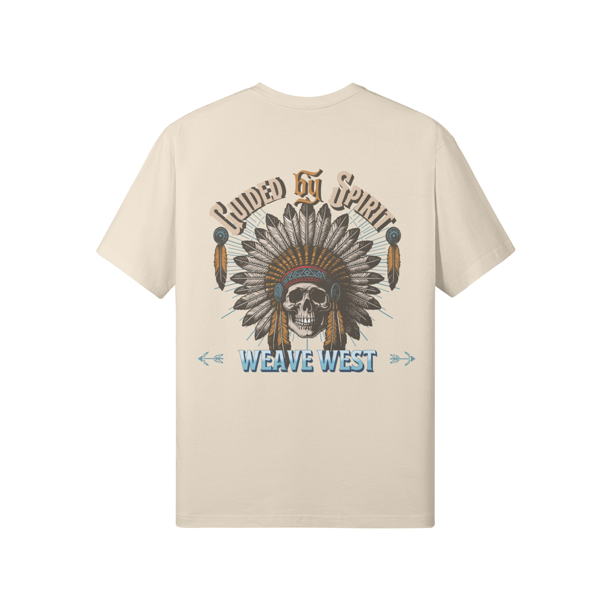 Premium Regular Fit Cotton Tee (Guided By Spirit) - Weave West