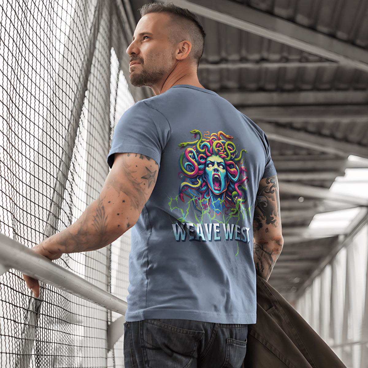 Premium Regular Fit Cotton Tee (Medusa) - Weave West