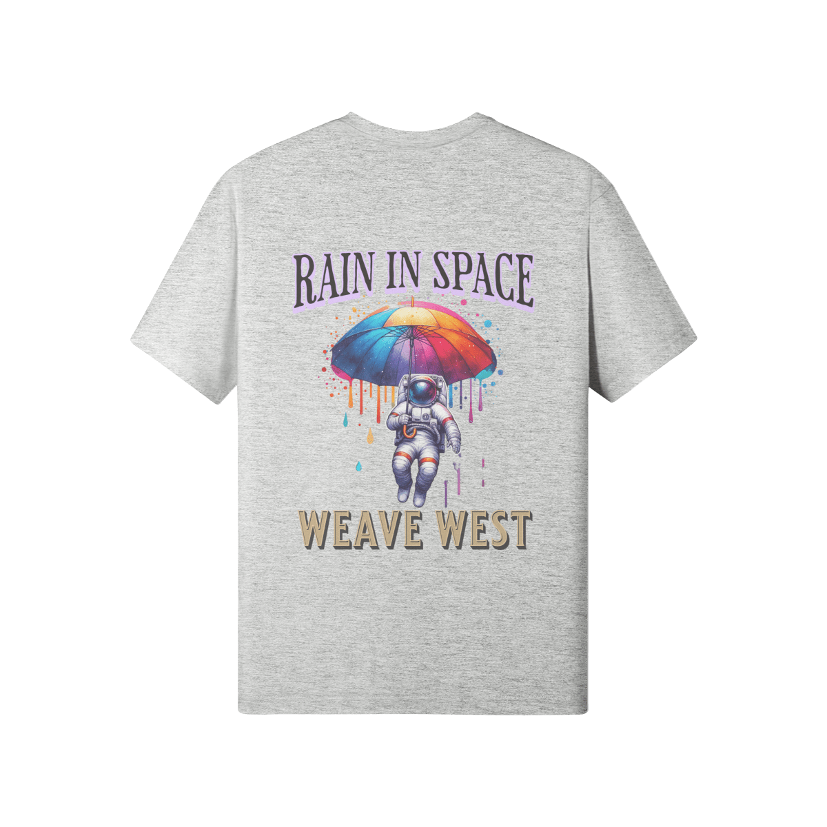 Premium Regular Fit Cotton Tee (Rain In Space) - Weave West