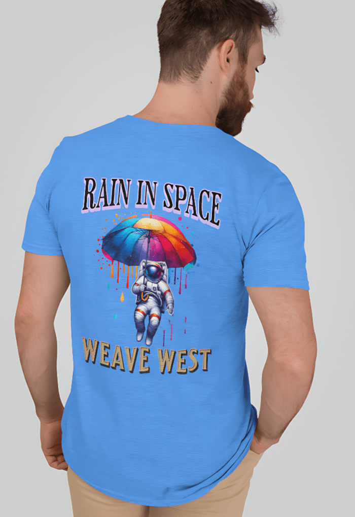 Premium Regular Fit Cotton Tee (Rain In Space) - Weave West