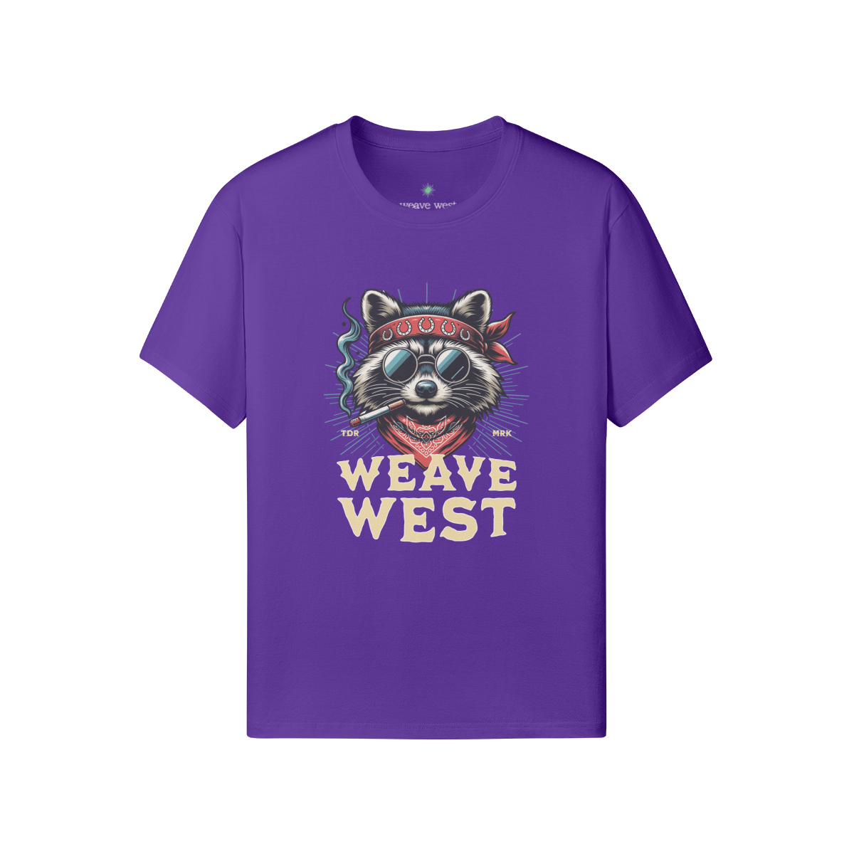 Premium Regular Fit Cotton Tee (Smoking Raccoon) - Weave West