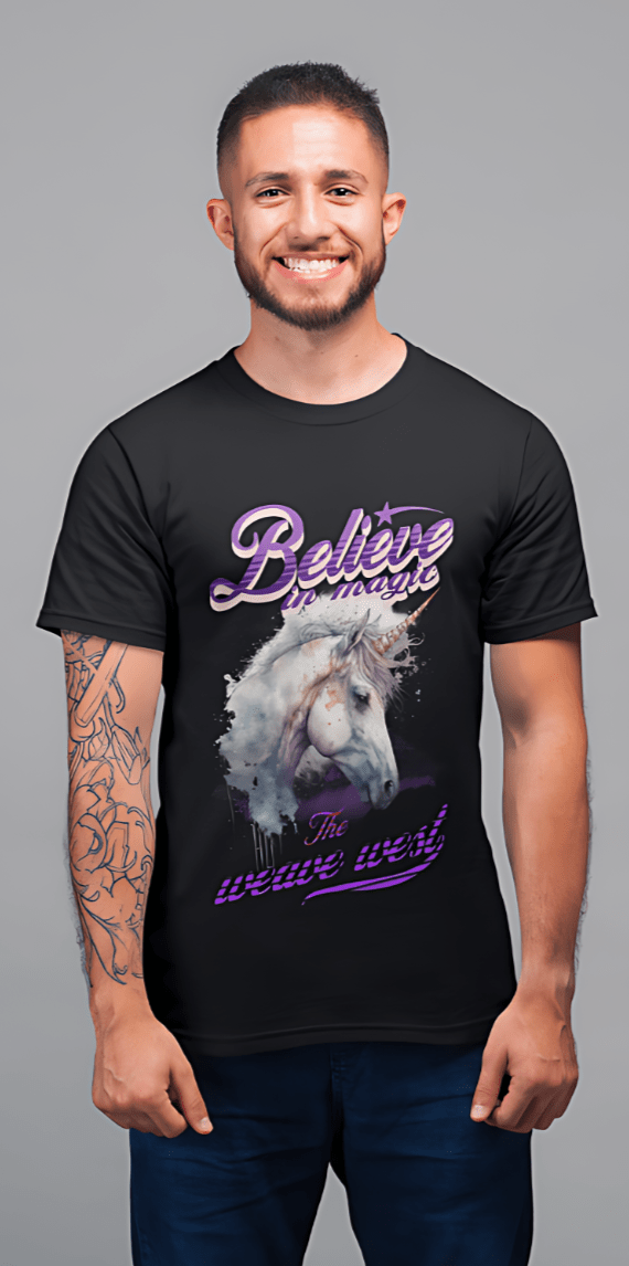 Premium Regular Fit Cotton Tee (Unicorn) - Weave West
