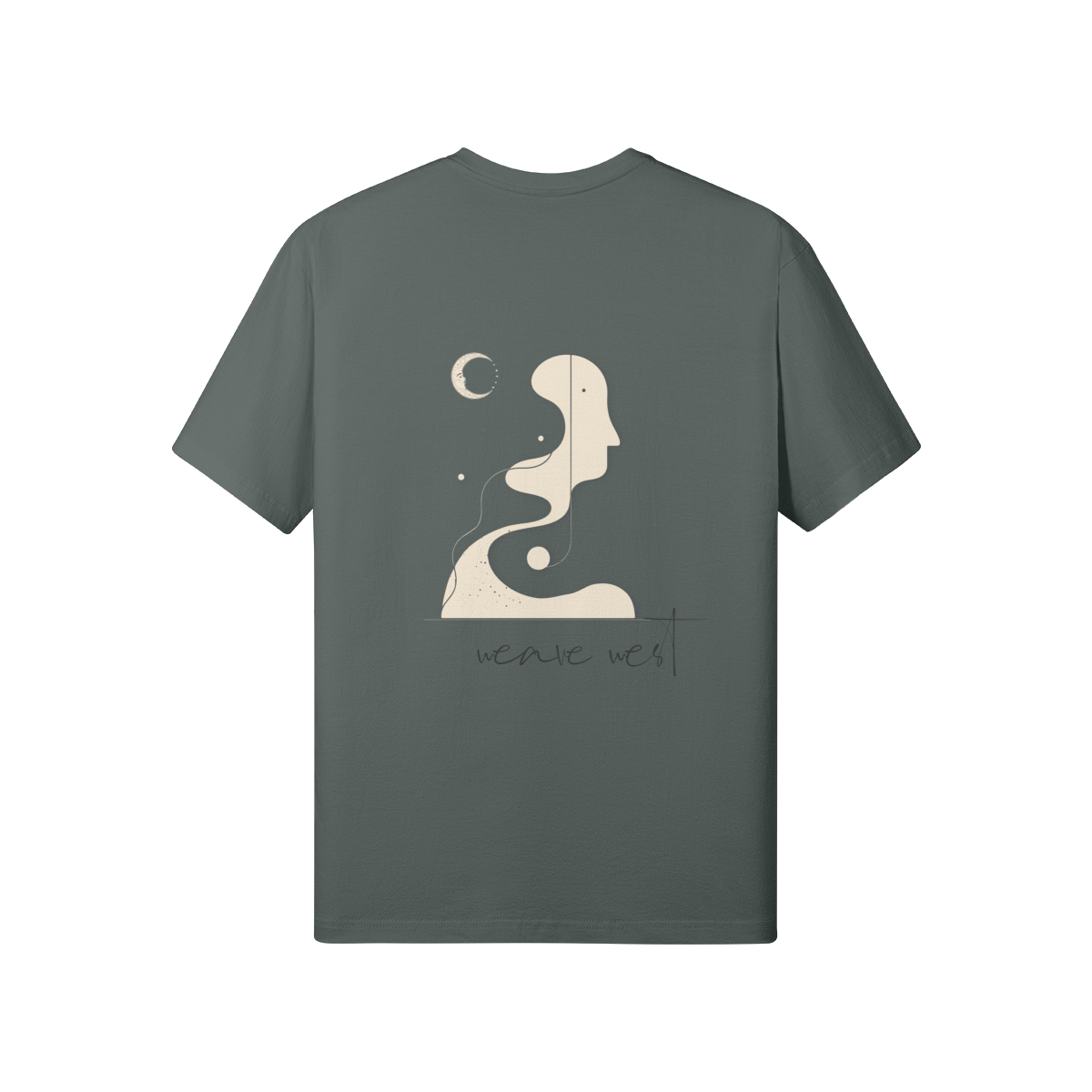 Women High Quality Soft Cotton Tee Her and Moon - Weave West