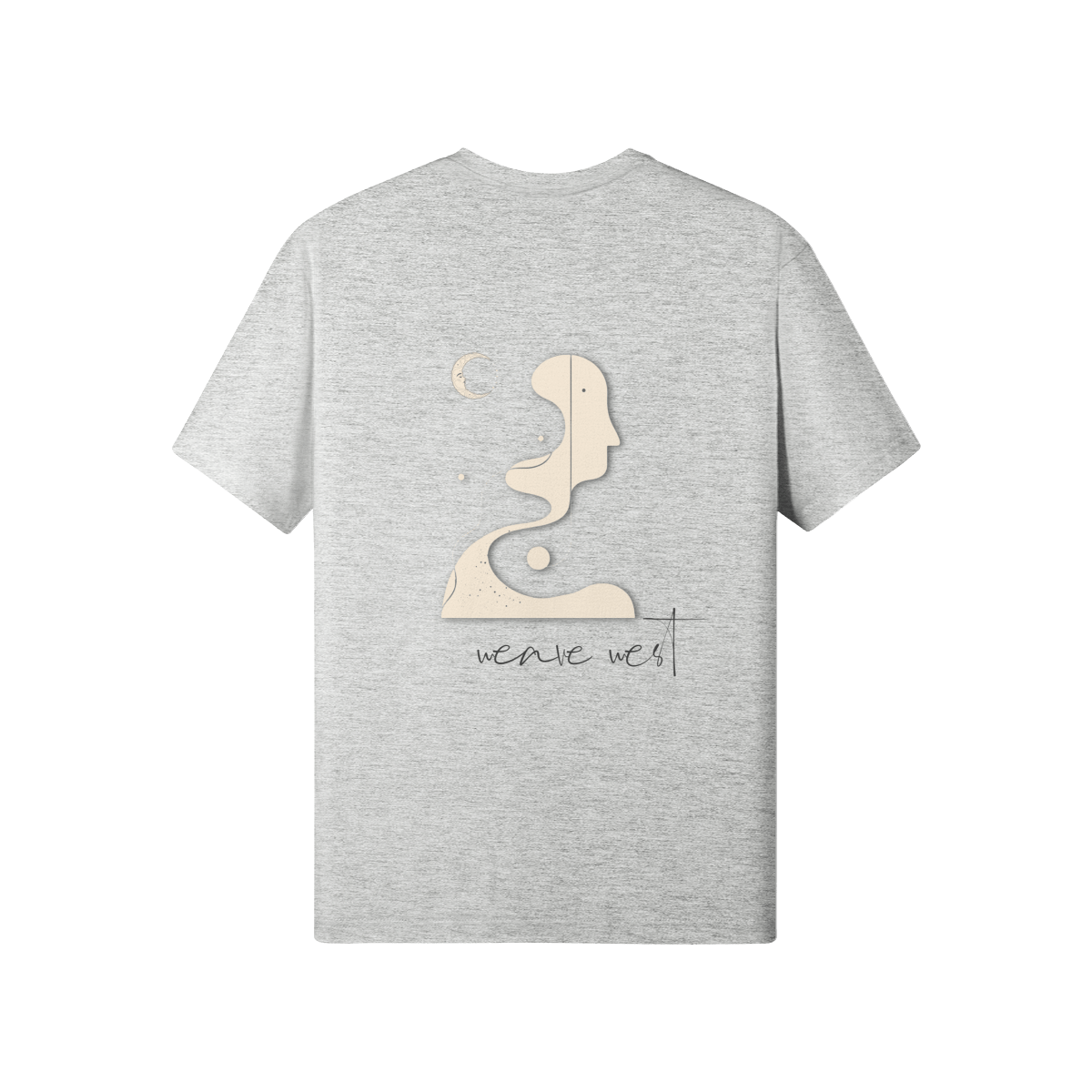 Women High Quality Soft Cotton Tee Her and Moon - Weave West