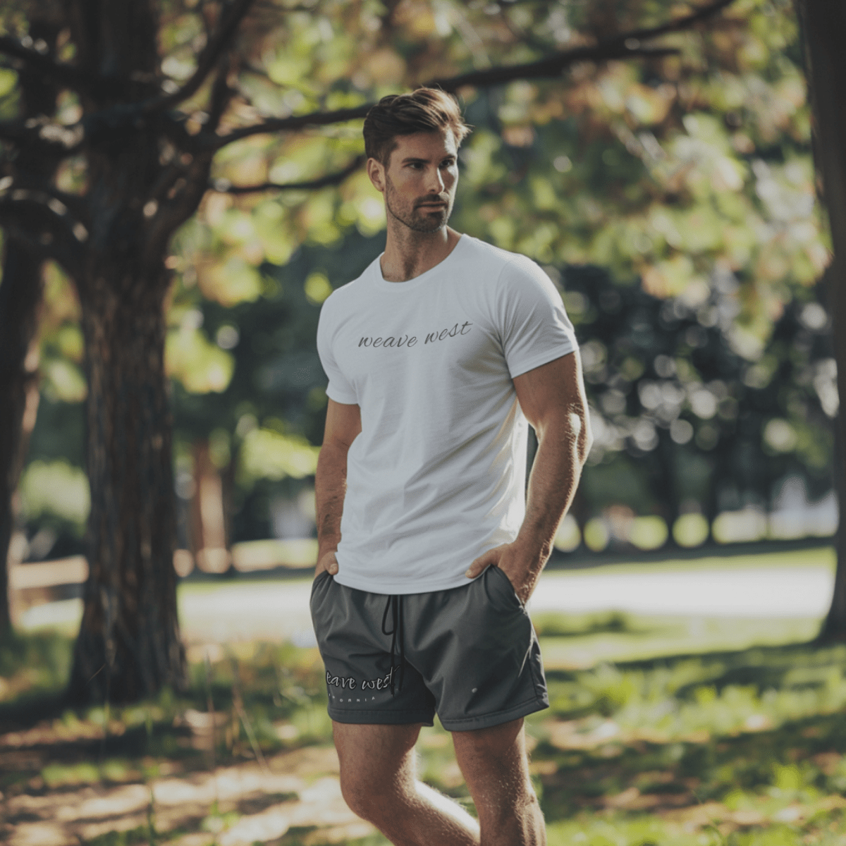 Exercise Silk-Cotton Short Shorts (California) - Weave West