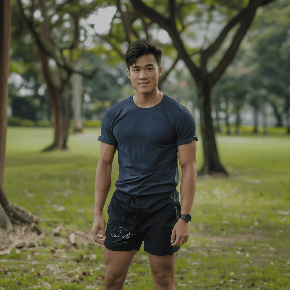 Exercise Silk-Cotton Short Shorts (Fitness Club Clothing) - Weave West