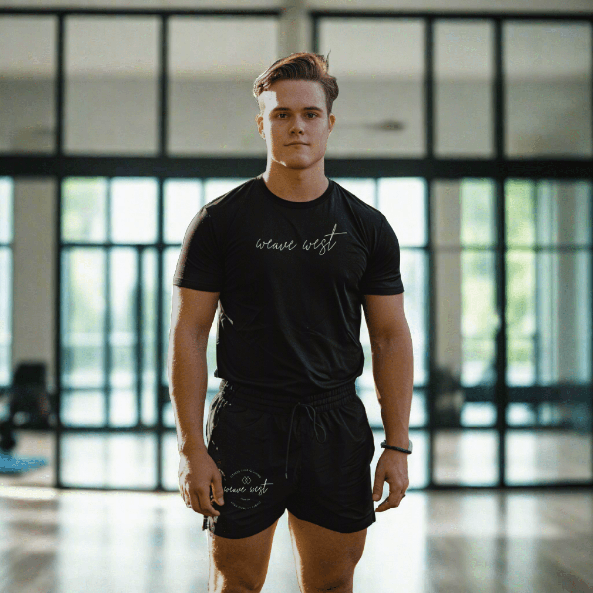 Exercise Silk-Cotton Short Shorts (Fitness Club Clothing) - Weave West