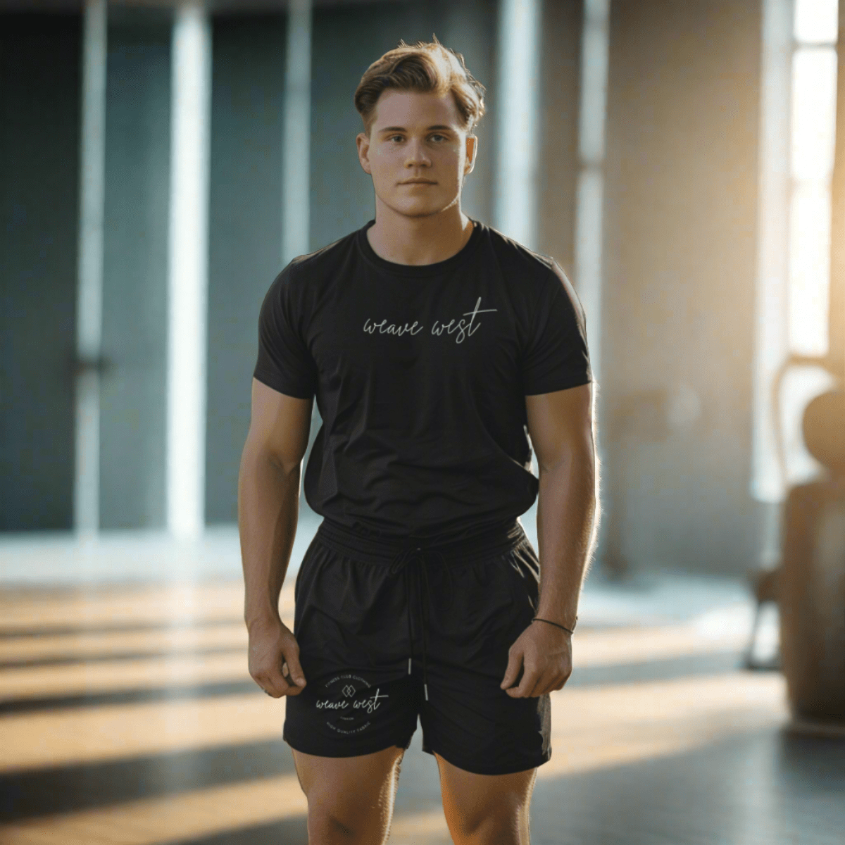 Exercise Silk-Cotton Short Shorts (Fitness Club Clothing) - Weave West