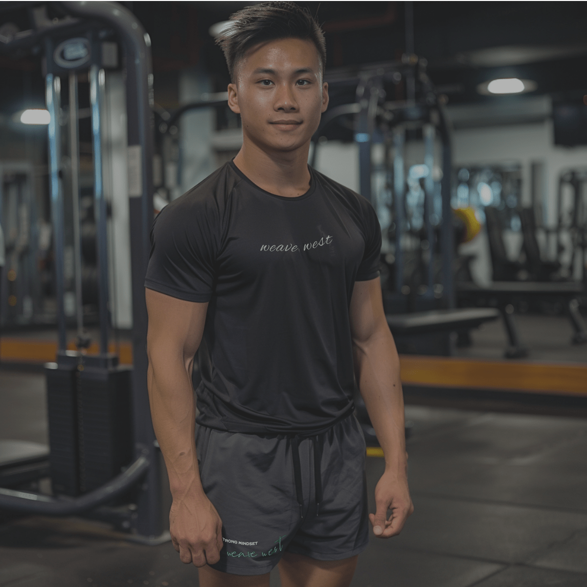 Exercise Silk-Cotton Short Shorts (Strong Mindset) - Weave West
