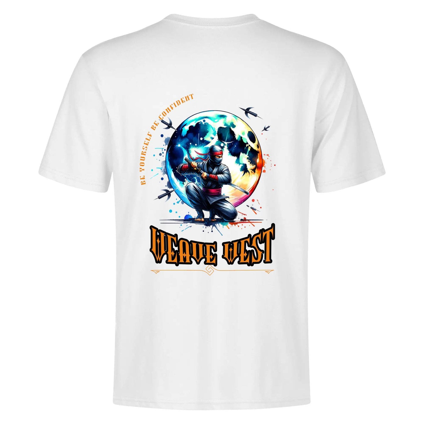 Super Soft Cotton Body Fit Tee (Full Moon Ninja) - Weave West