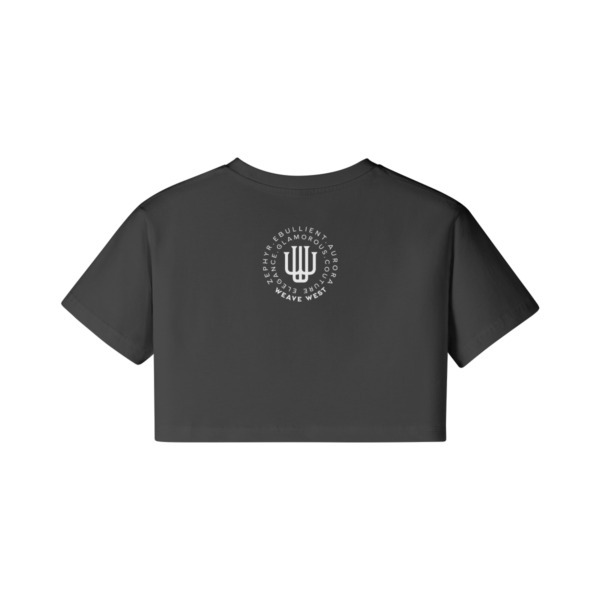 Soft Cotton Loose Crop Top Signature 3 | Loose Crop Shirt - Weave West
