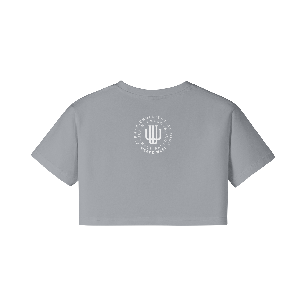 Soft Cotton Loose Crop Top Signature 3 | Loose Crop Shirt - Weave West