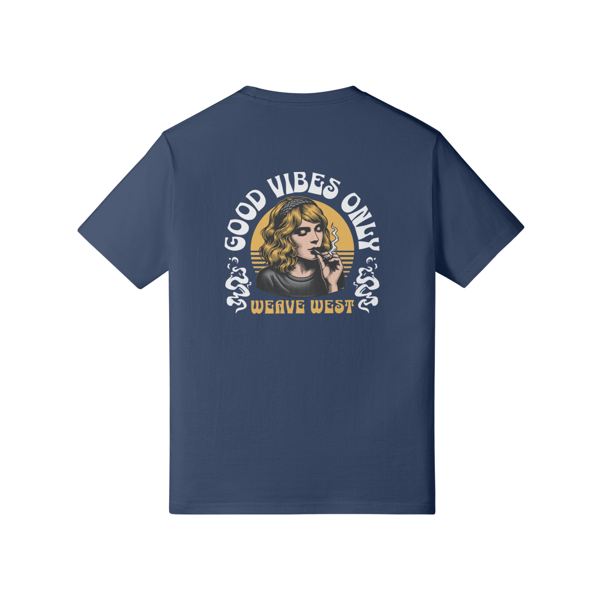 Premium Cotton Slim Fit Tee (Good Vibe Only) - Weave West