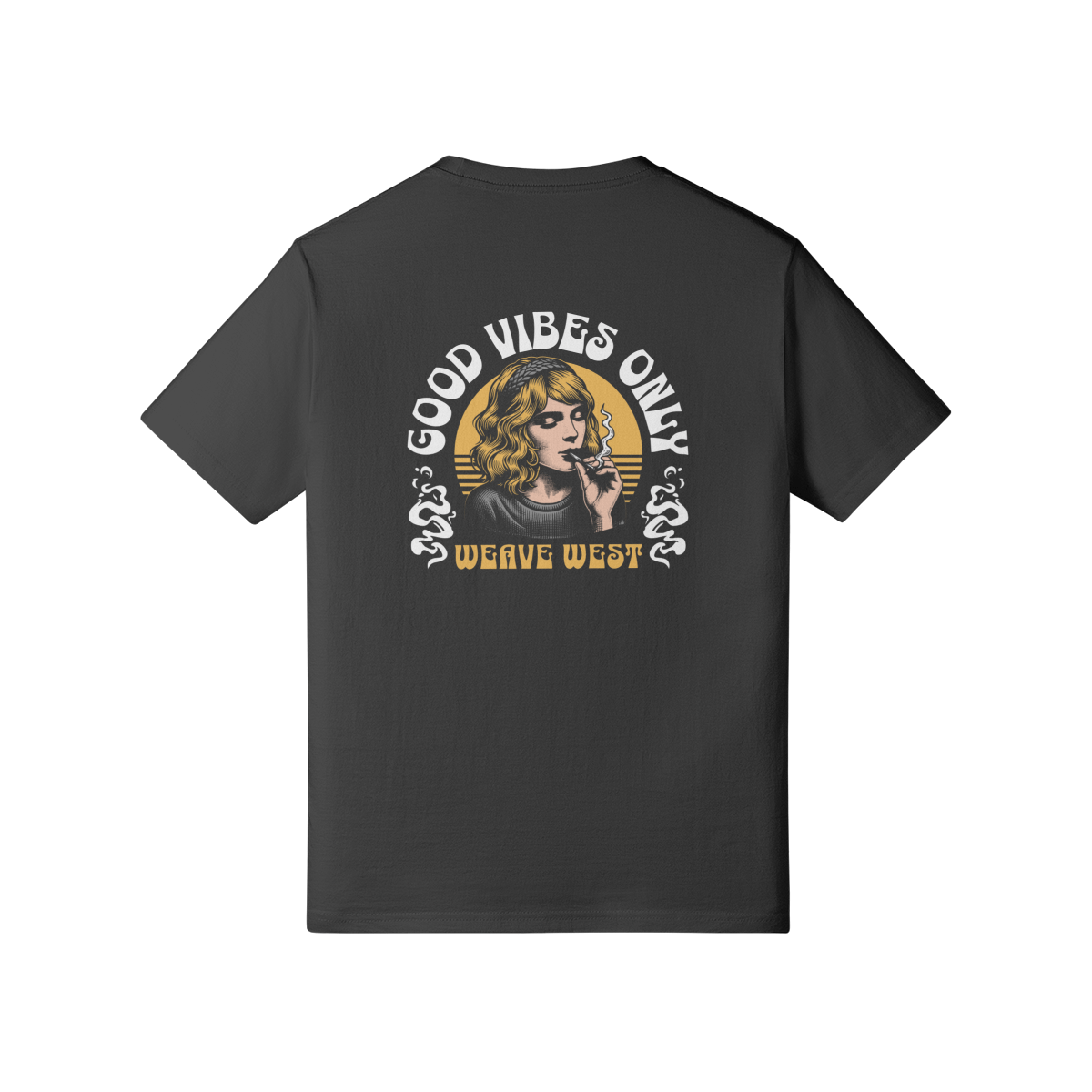 Premium Cotton Slim Fit Tee (Good Vibe Only) - Weave West