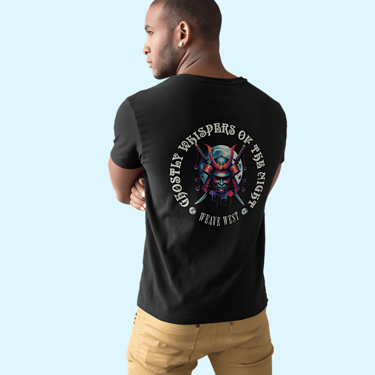 Premium Cotton Slim Fit Tee (Samurai Mask) - Weave West