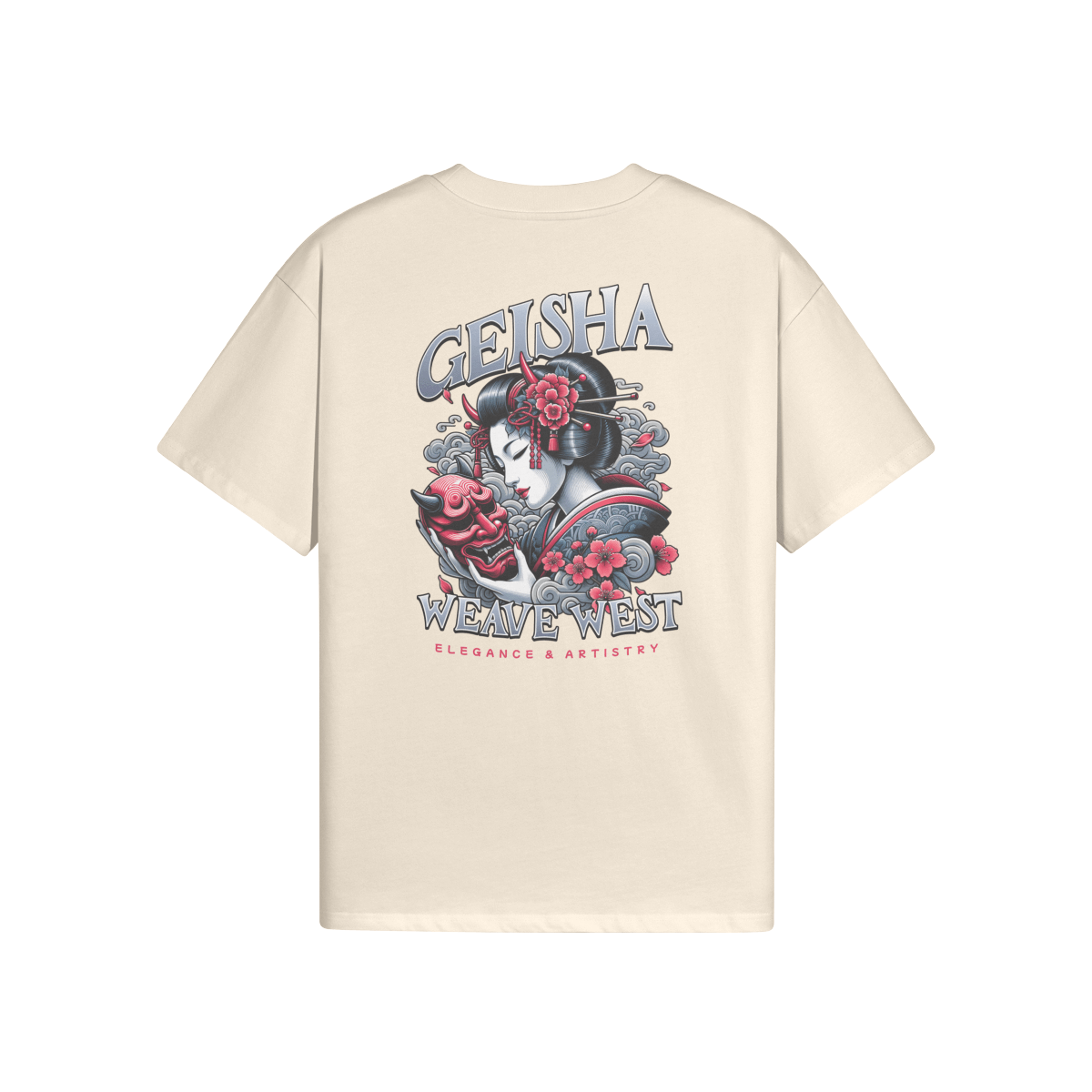 High Quality Cotton Oversized Loose-Fit Tee (Geisha) - Weave West