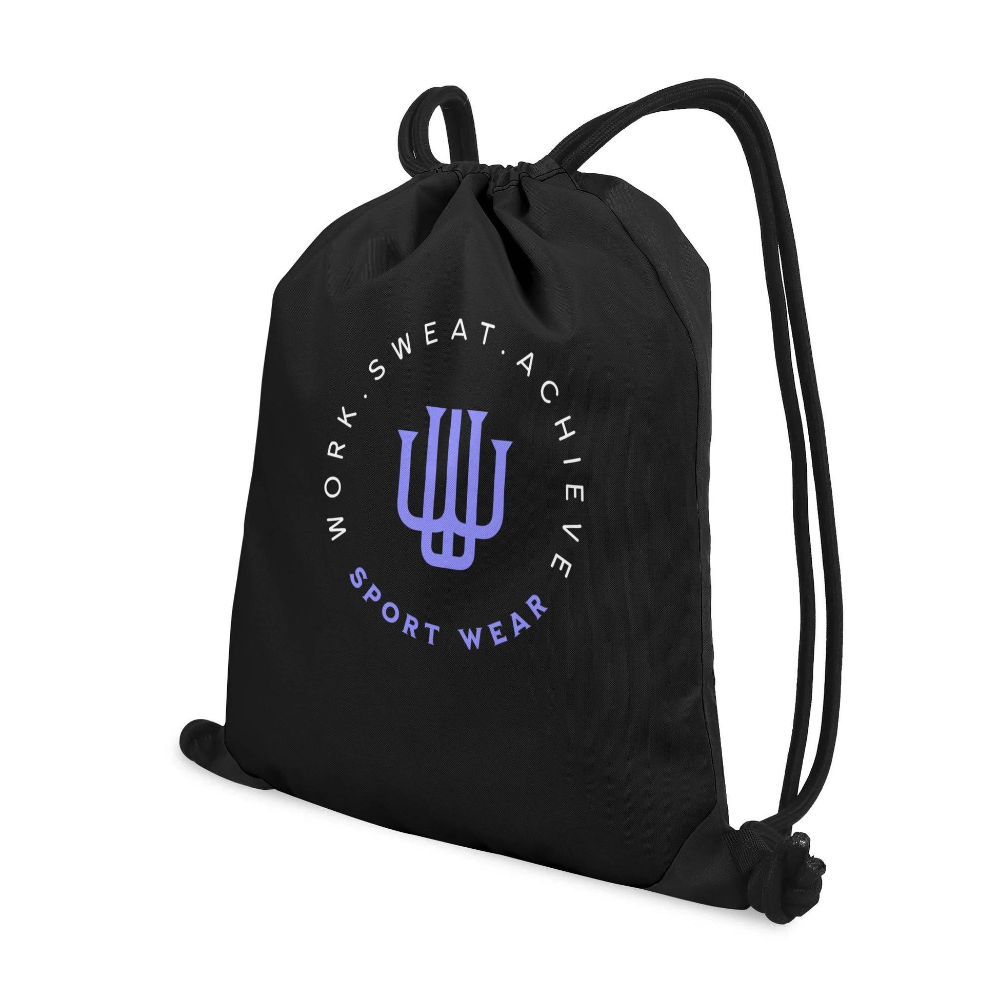 Gym Black Drawstring Bag 1 - Weave West