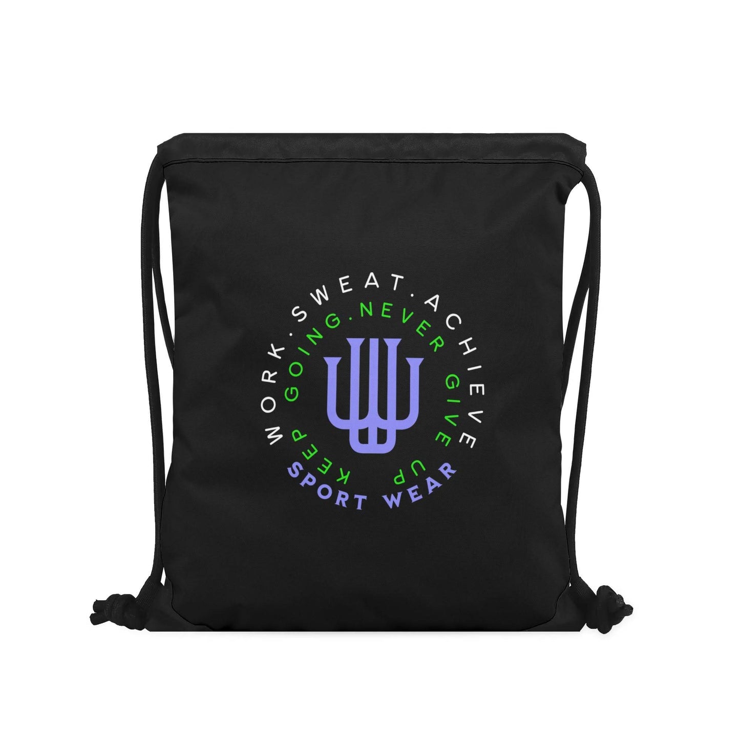 Gym Black Drawstring Bag 1 - Weave West