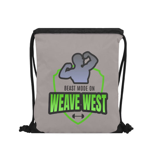 Gym Black Drawstring Bag 3 - Weave West