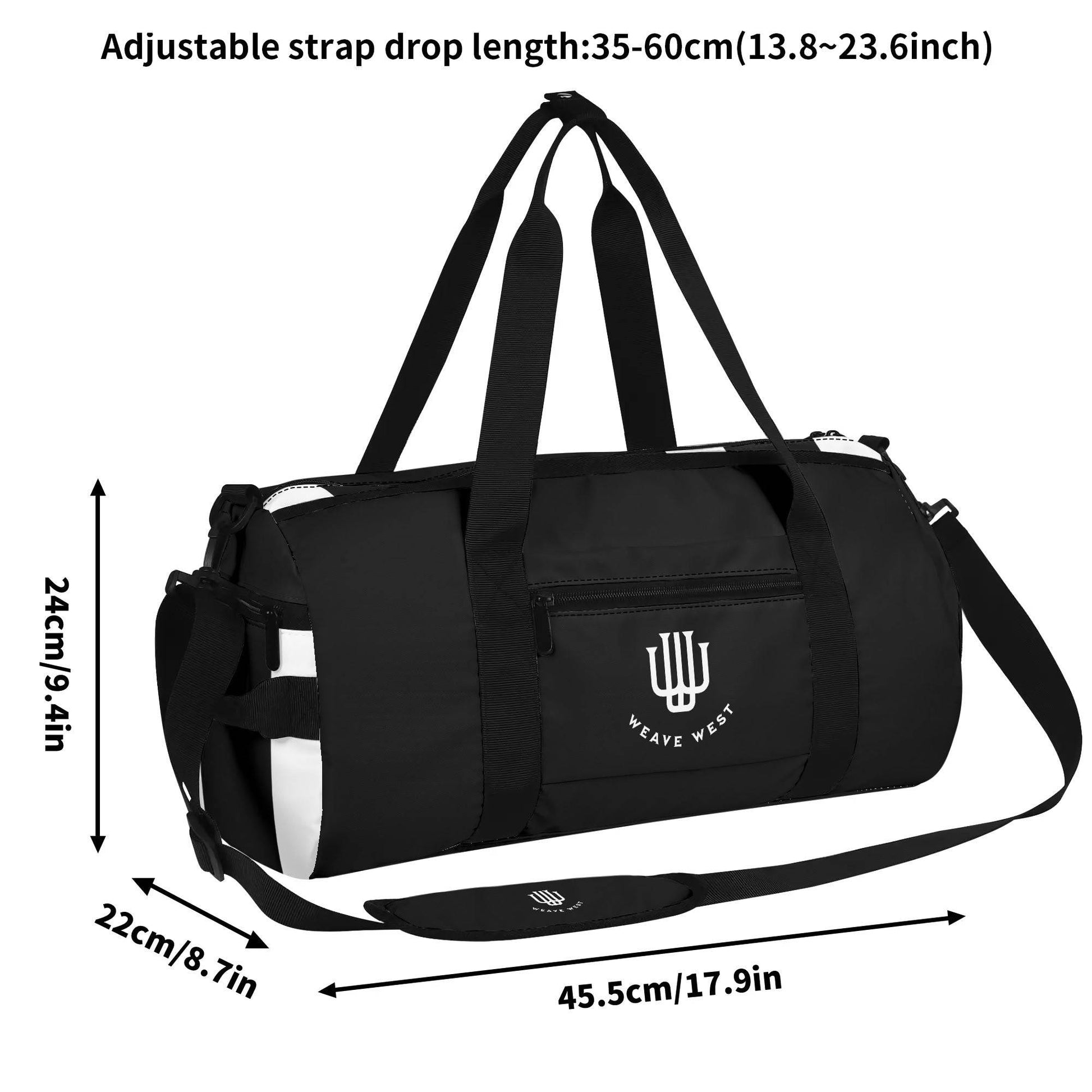 Gym Duffle Bag Black Original - Weave West