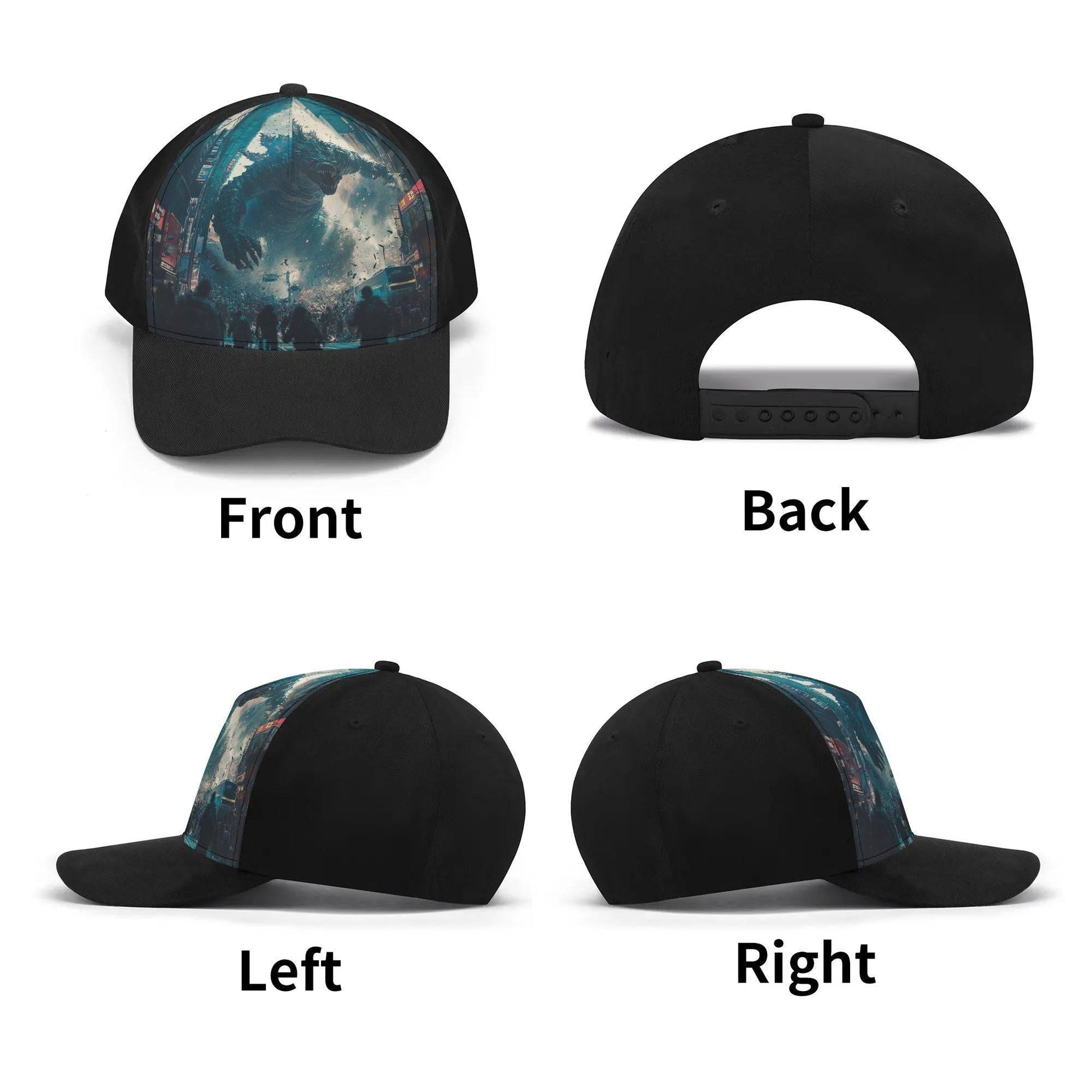 Halloween Customized Baseball Cap Godzilla Attacking - Weave West