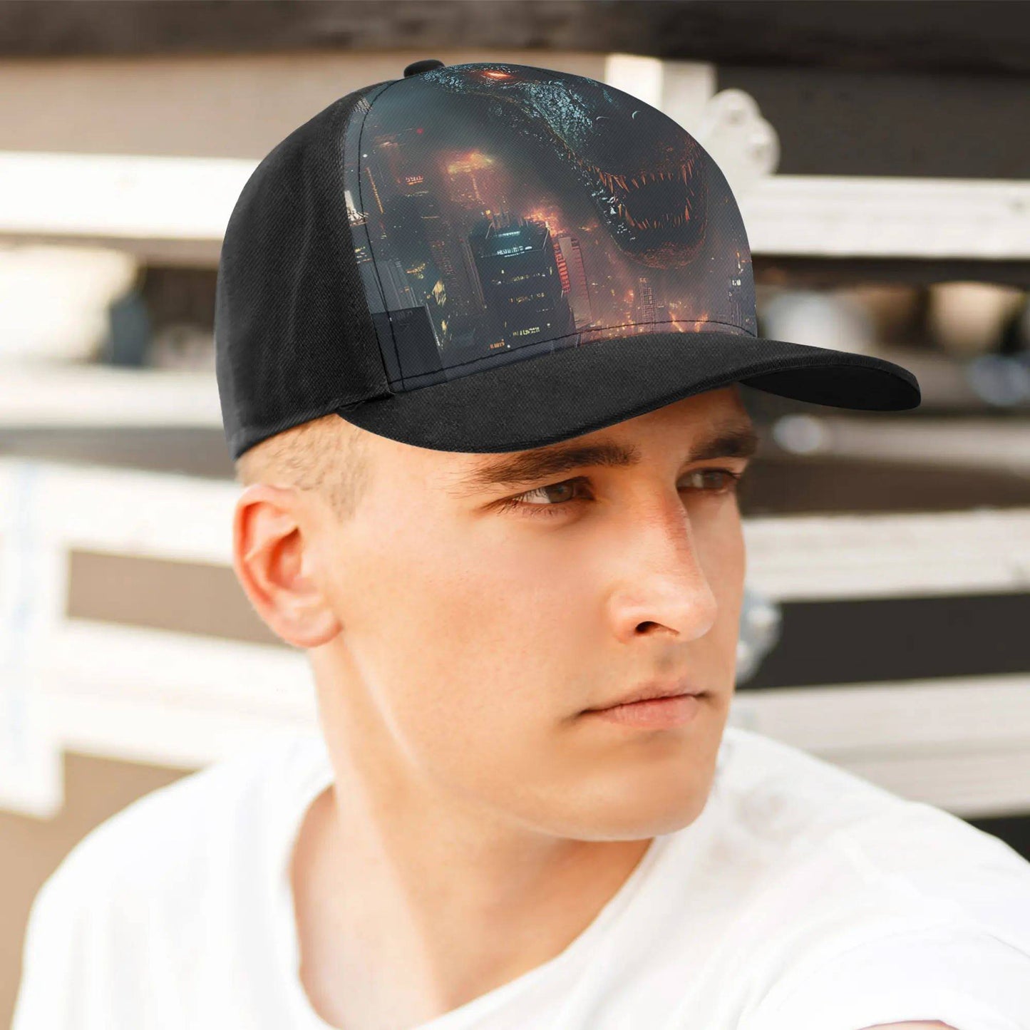 Halloween Customized Baseball Cap Hungry Dragon - Weave West