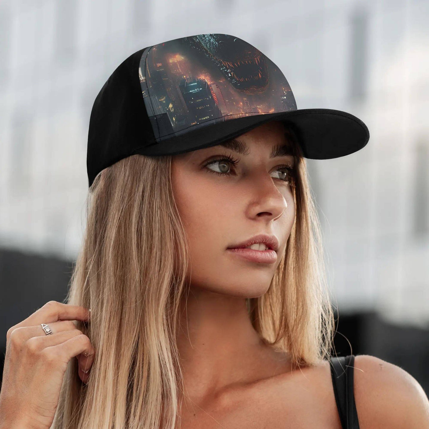 Halloween Customized Baseball Cap Hungry Dragon - Weave West