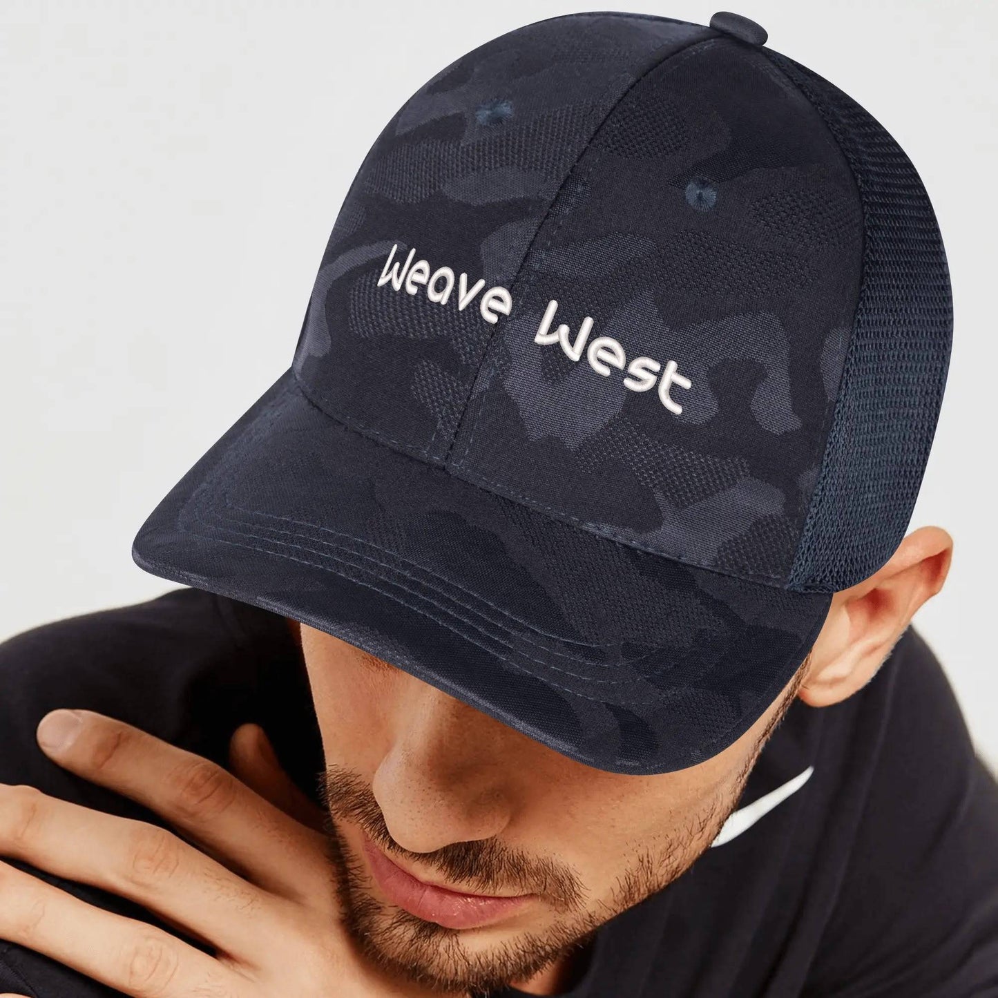 Half Mesh Sport Camo Hat - Weave West