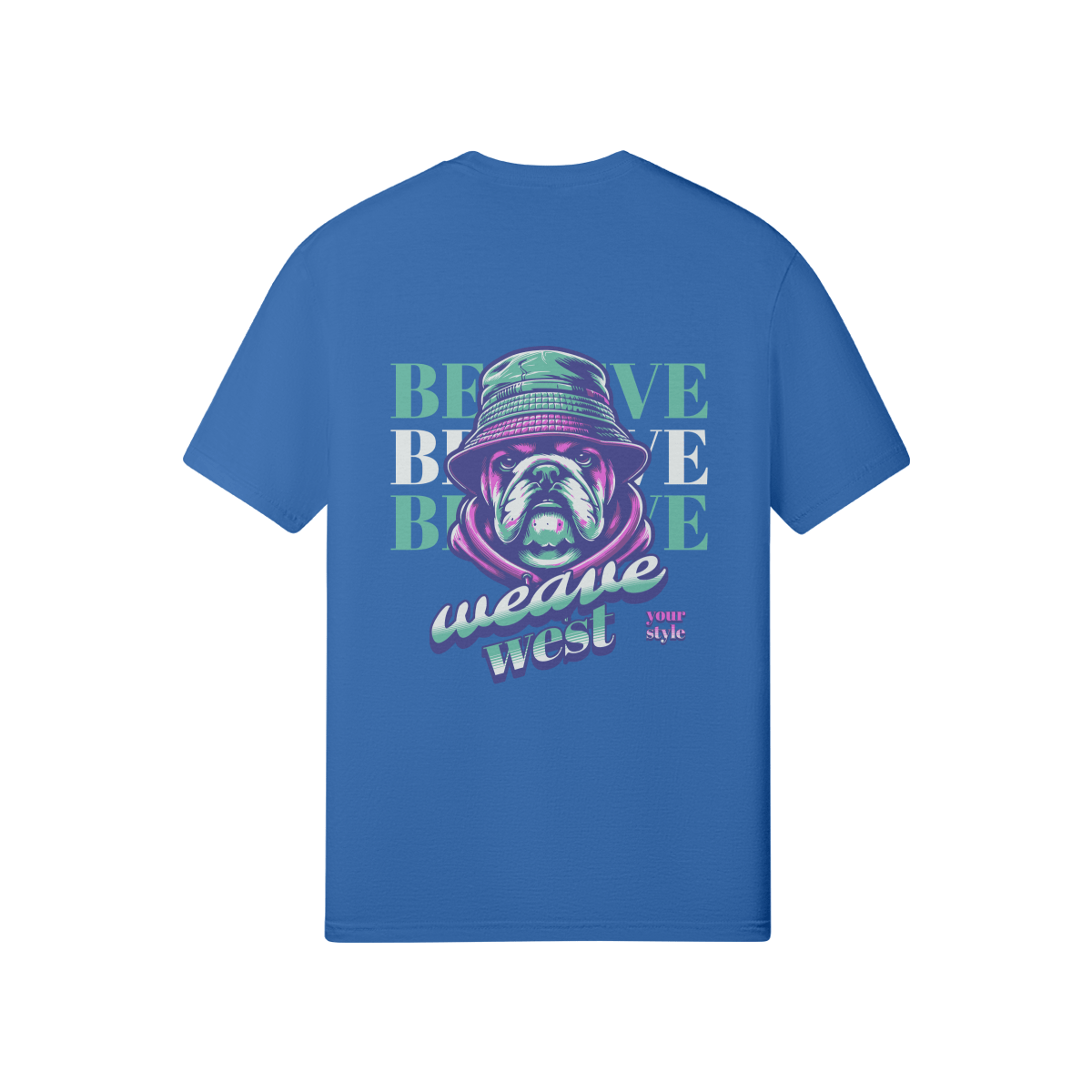 Soft-Style Fit Cotton and Polyester Fabric Tee ( Mad Dog ) - Weave West