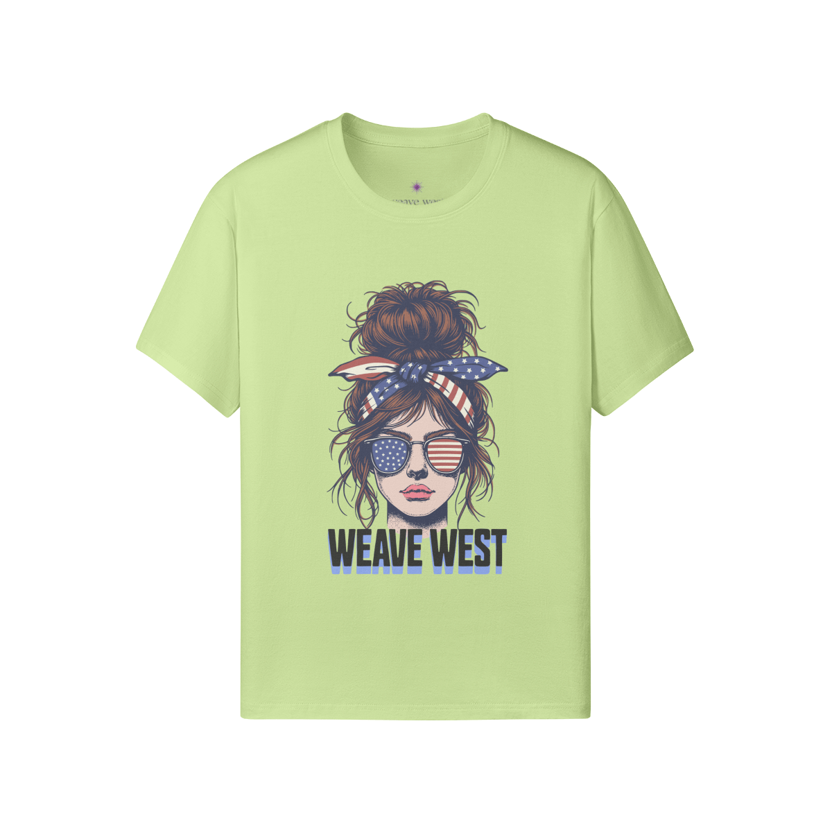 Women High Quality Soft Cotton Tee Downtown Girl - Weave West