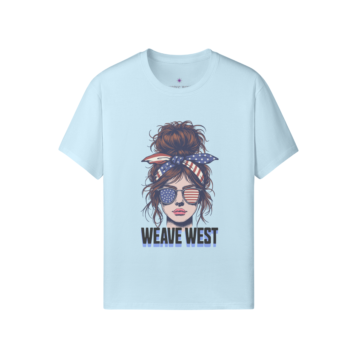 Women High Quality Soft Cotton Tee Downtown Girl - Weave West