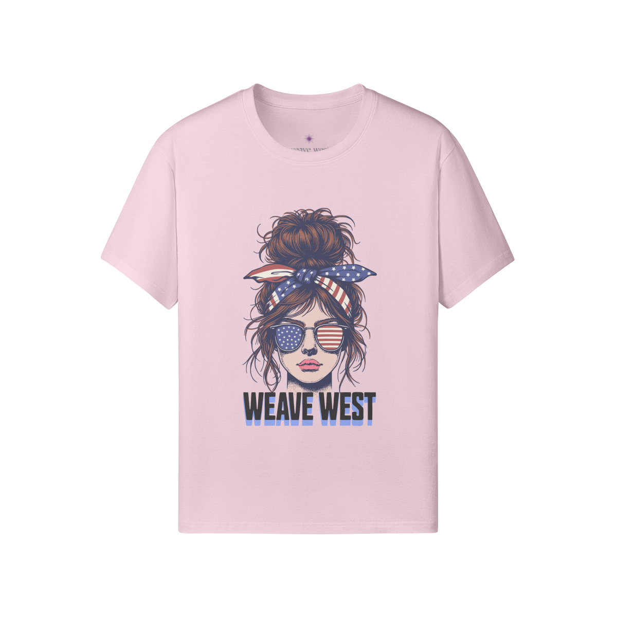 Women High Quality Soft Cotton Tee Downtown Girl - Weave West