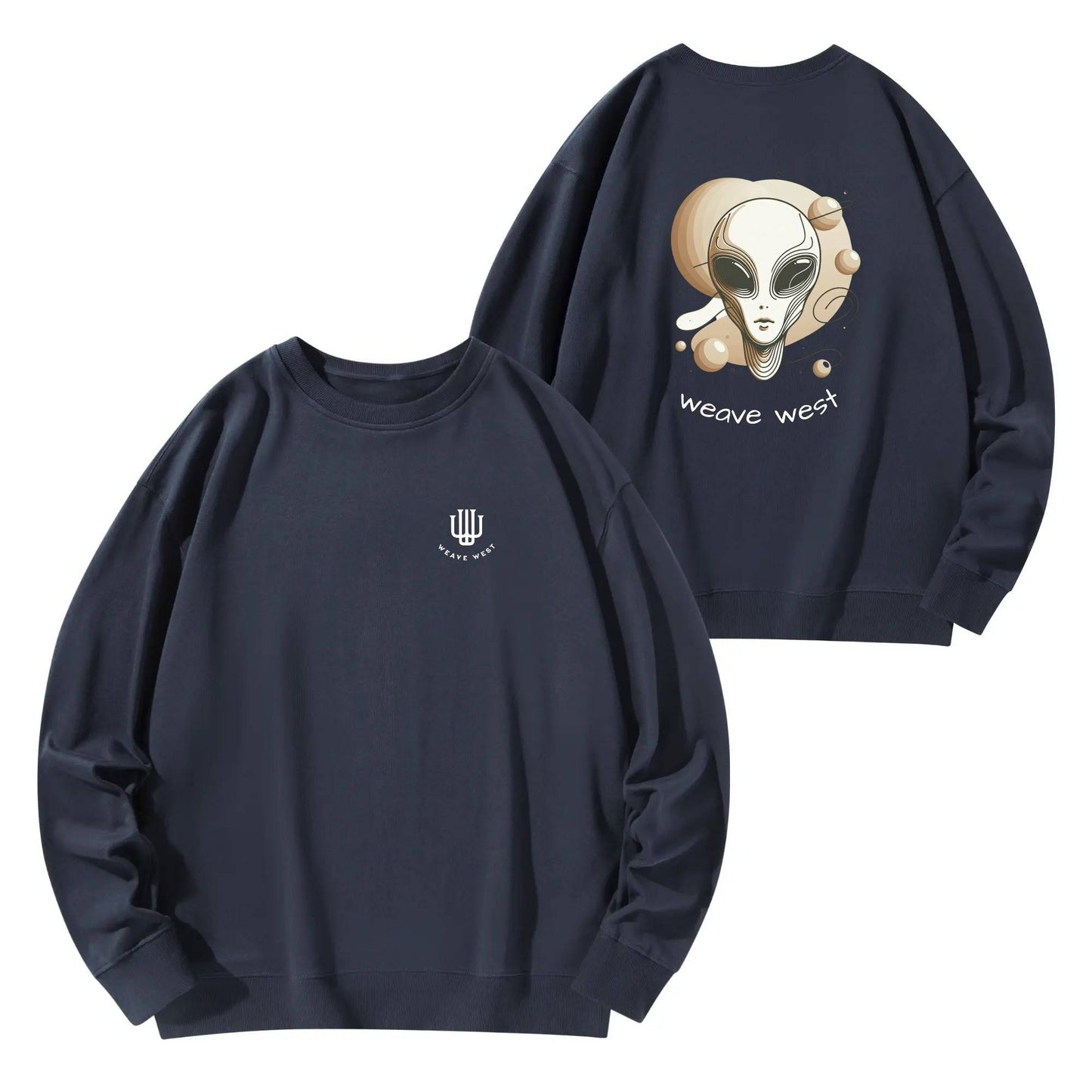 Soft Cotton Sweatshirt Alien - Weave West