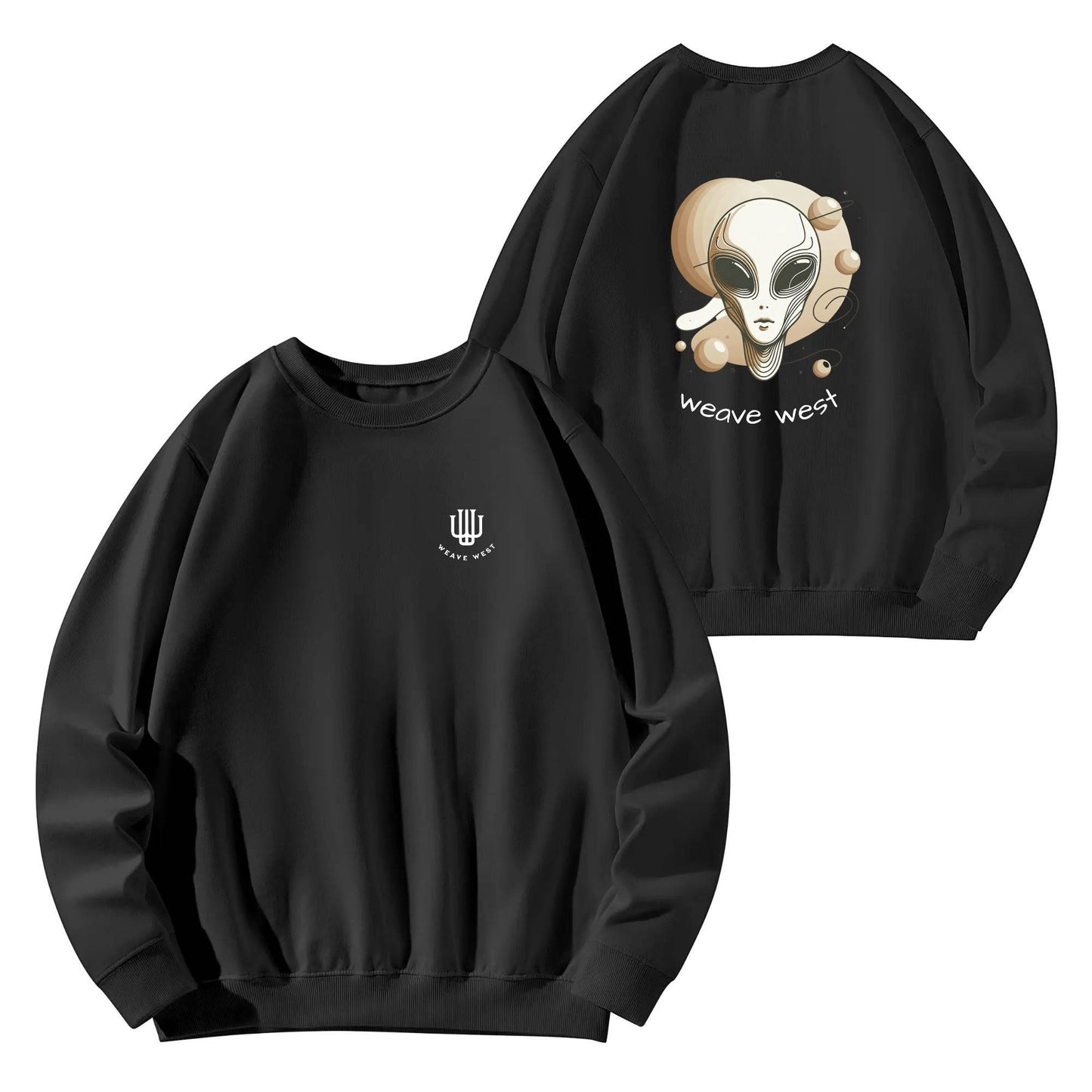 Soft Cotton Sweatshirt Alien - Weave West
