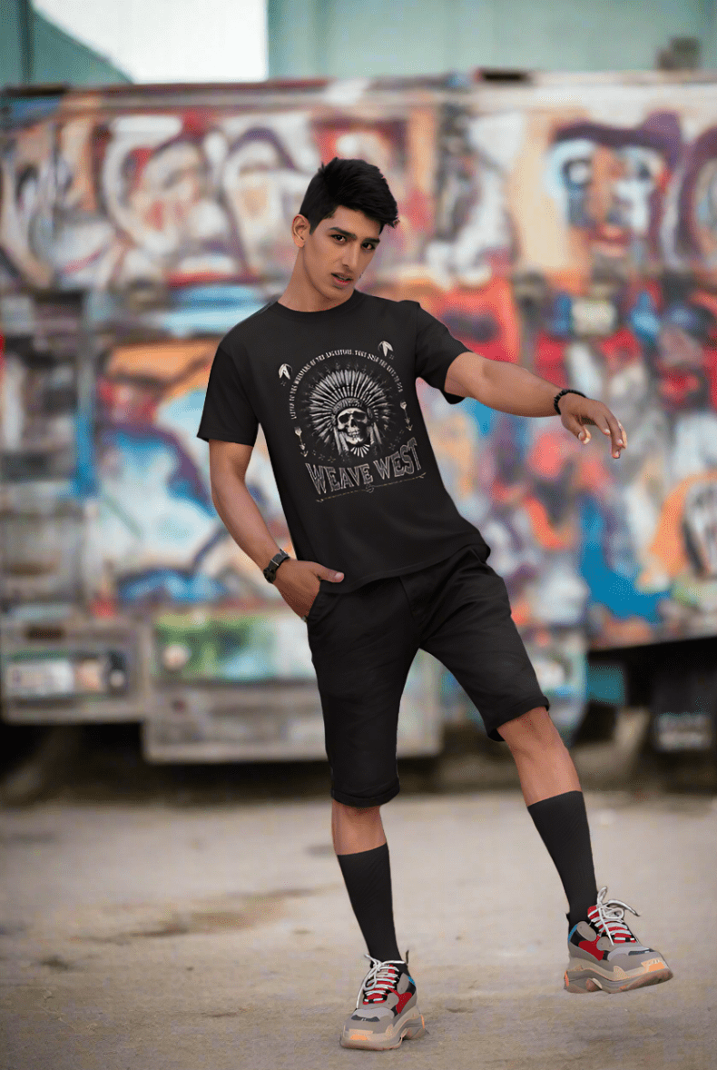 Soft Cotton Oversized Loose-Fit Tee (Ancestor) - Weave West