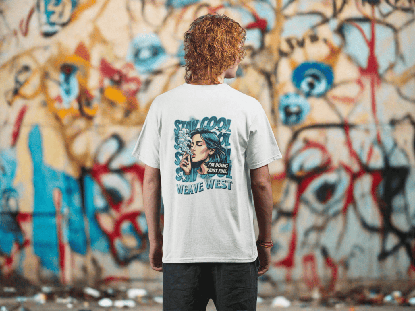 Soft Cotton Oversized Loose-Fit Tee (Stay Cool) - Weave West
