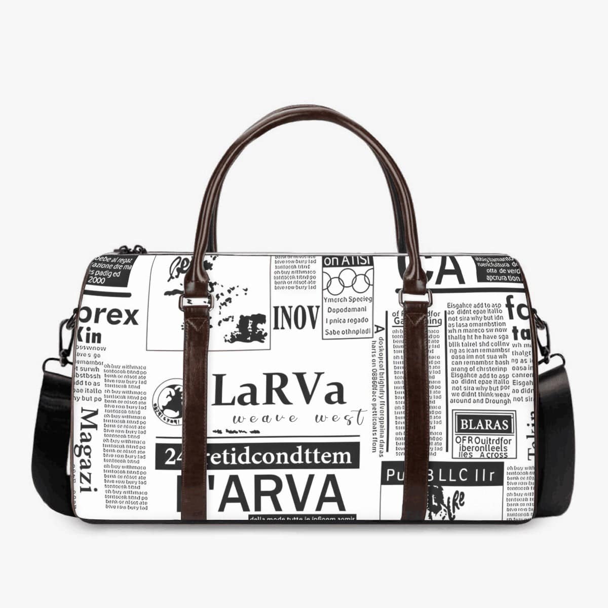 Classic Luggage Satchel Newspaper - Weave West