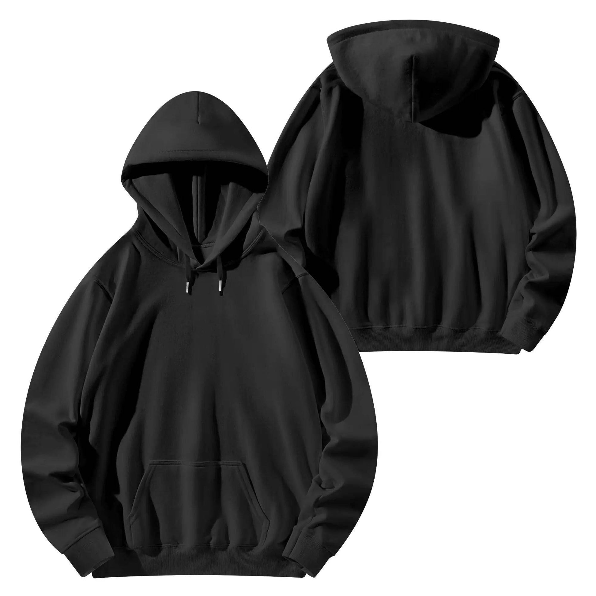 Halloween Customized Black Hoodie with Back Print Deadpool & Wolverine - Weave West