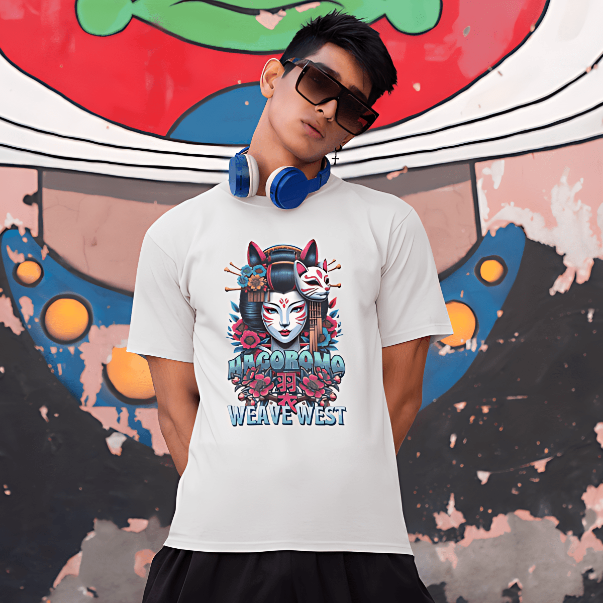 Soft Cotton Oversized Loose-Fit Tee (Harogomo) - Weave West
