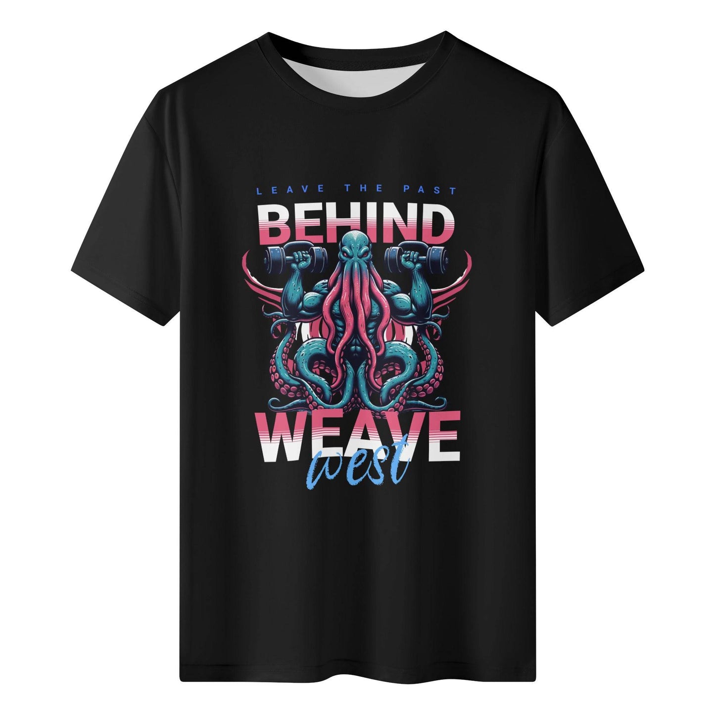Wrinkle Free Polyester Slim Fit Tee (Leave The Past Behind) - Weave West