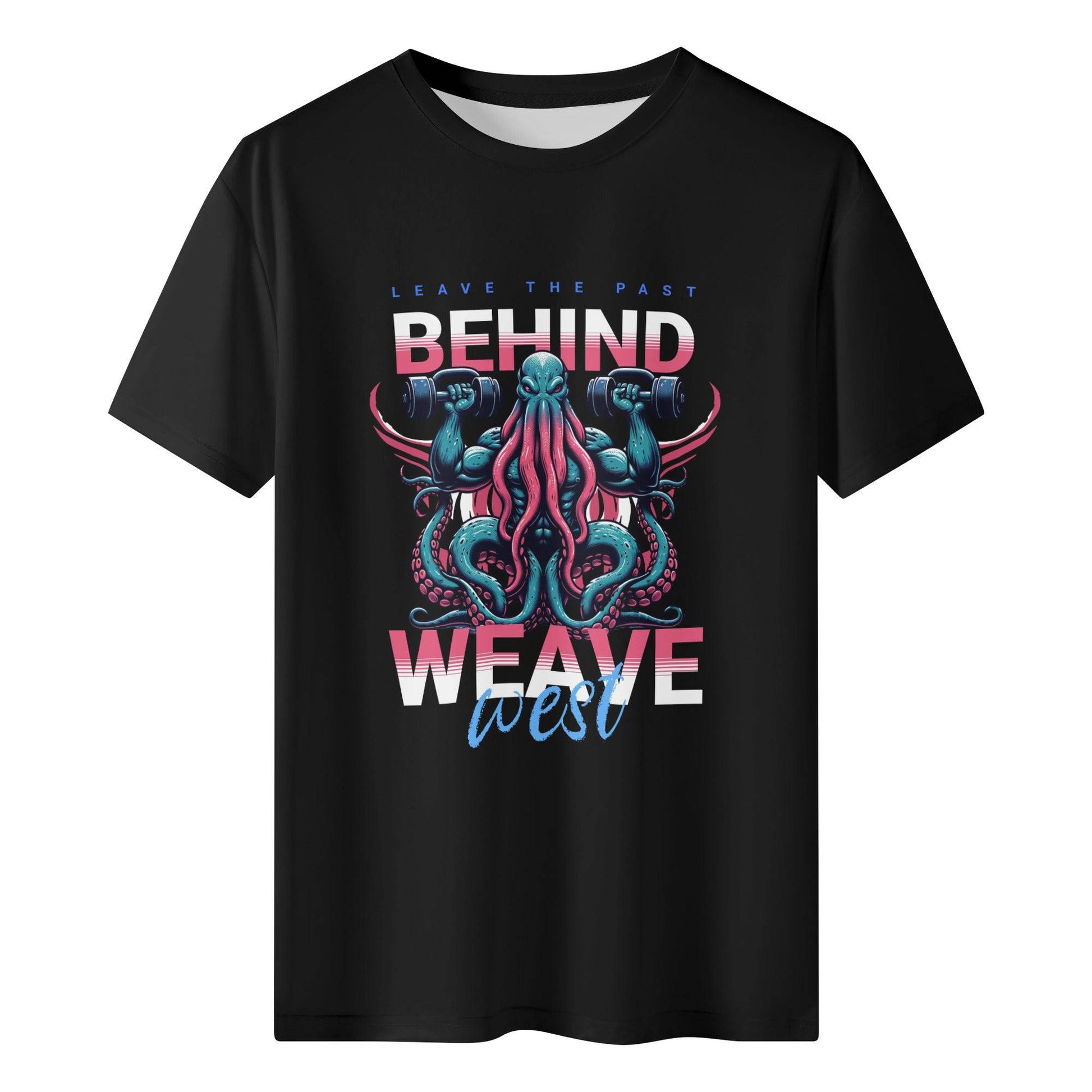 Wrinkle Free Polyester Slim Fit Tee (Leave The Past Behind) - Weave West