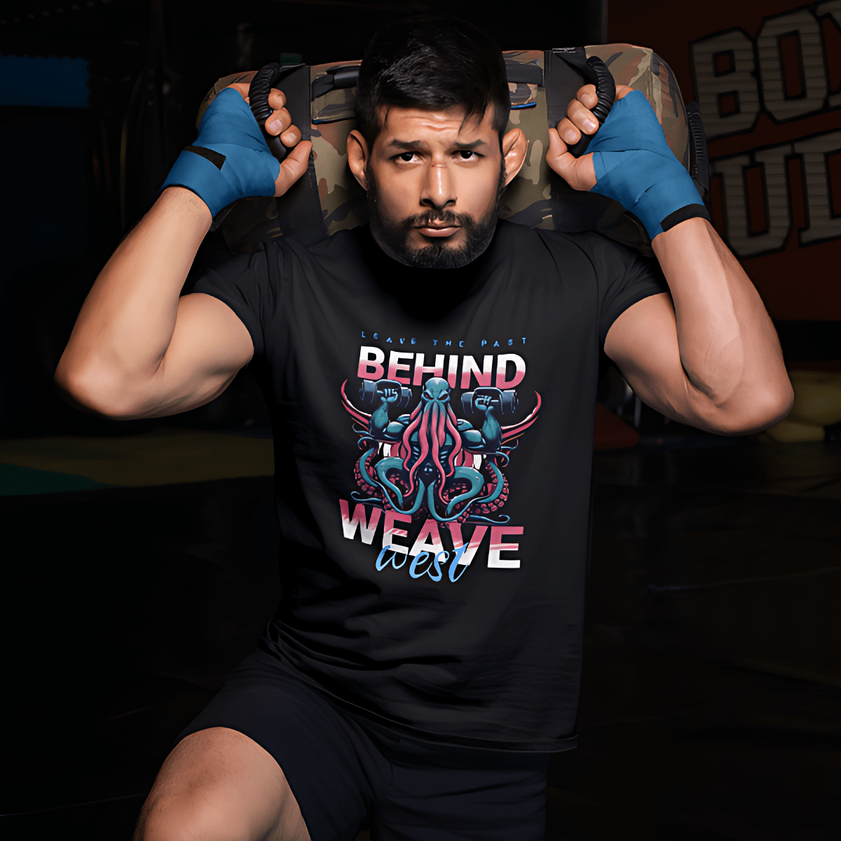 Wrinkle Free Polyester Slim Fit Tee (Leave The Past Behind) - Weave West