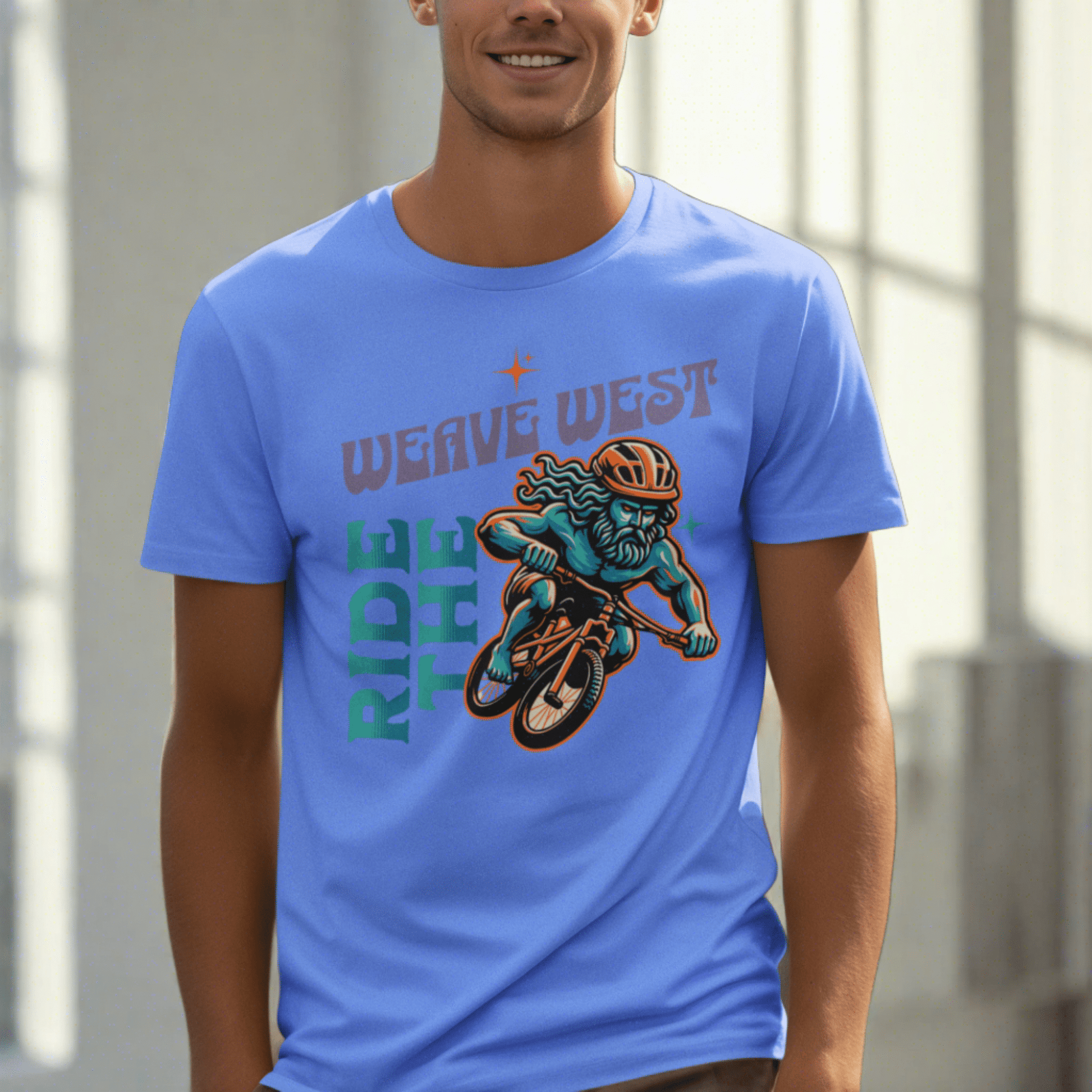 Wrinkle Free Polyester Slim Fit Tee ( The Ride ) - Weave West