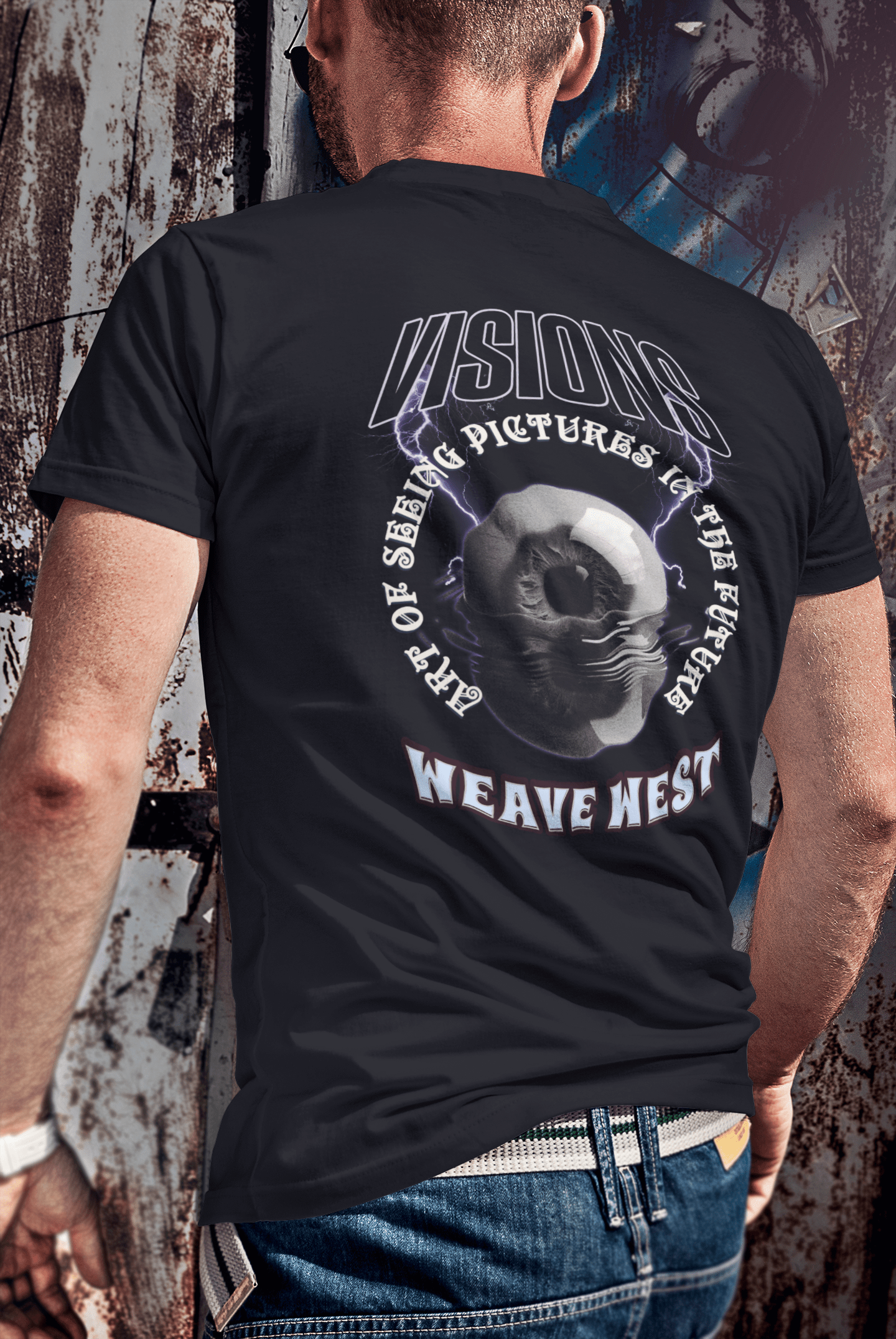 Wrinkle Free Polyester Slim Fit Tee (Visions) - Weave West