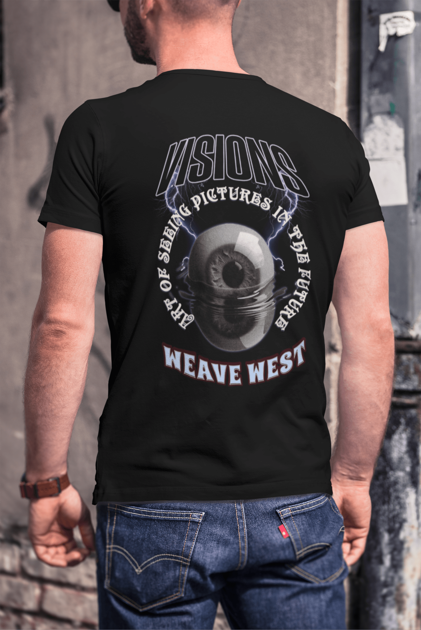 Wrinkle Free Polyester Slim Fit Tee (Visions) - Weave West
