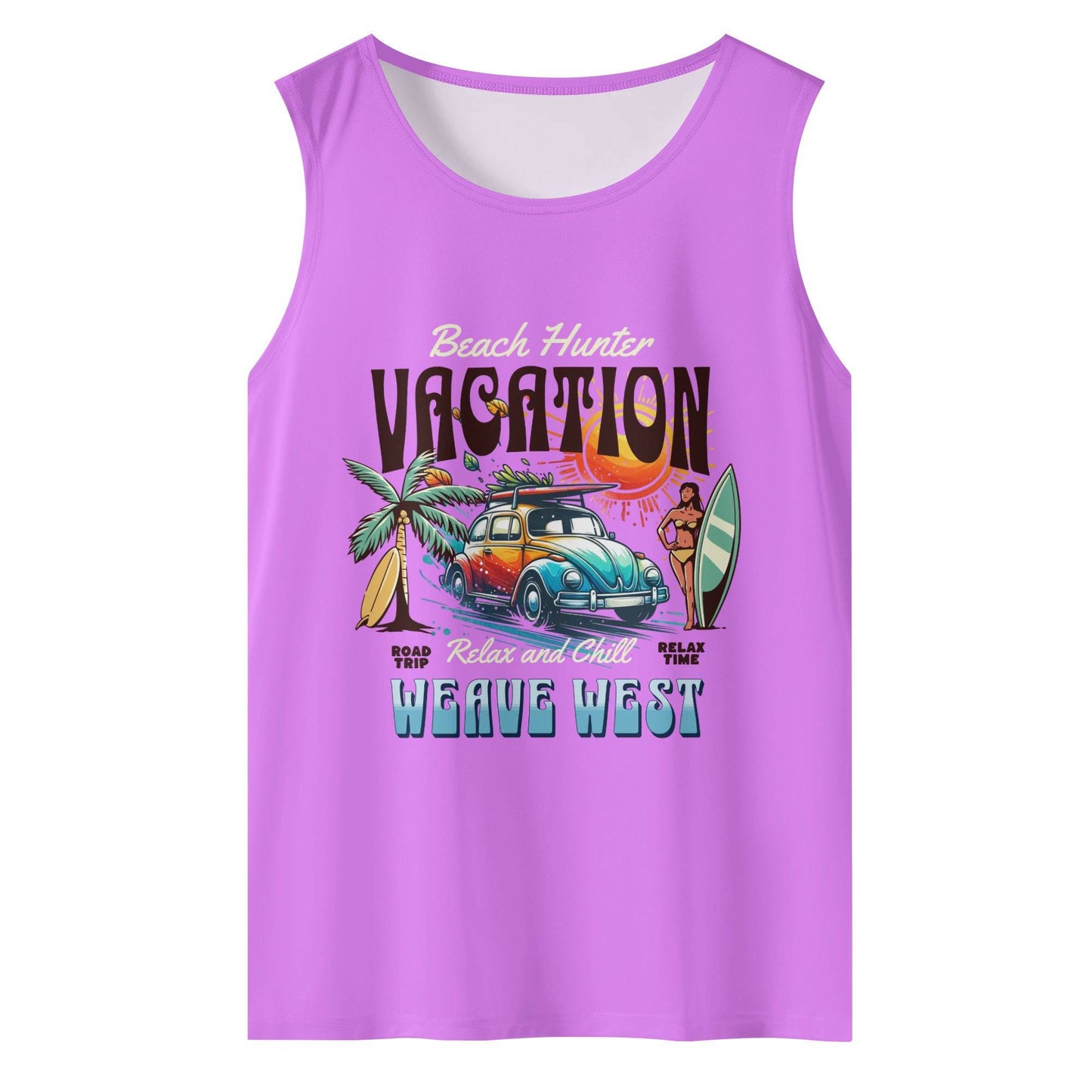 Wrinkle Free Sleeveless Tank (Beach Hunter) - Weave West