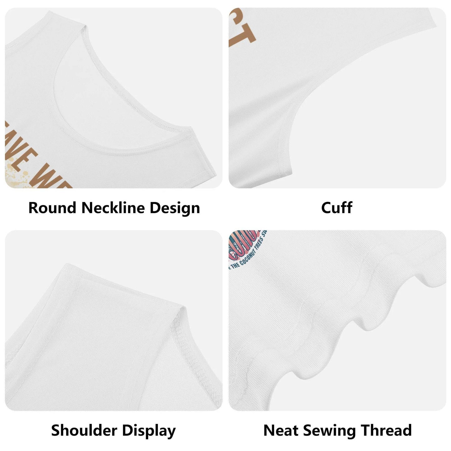 Wrinkle Free Sleeveless Tank (Coconut Cottage) - Weave West