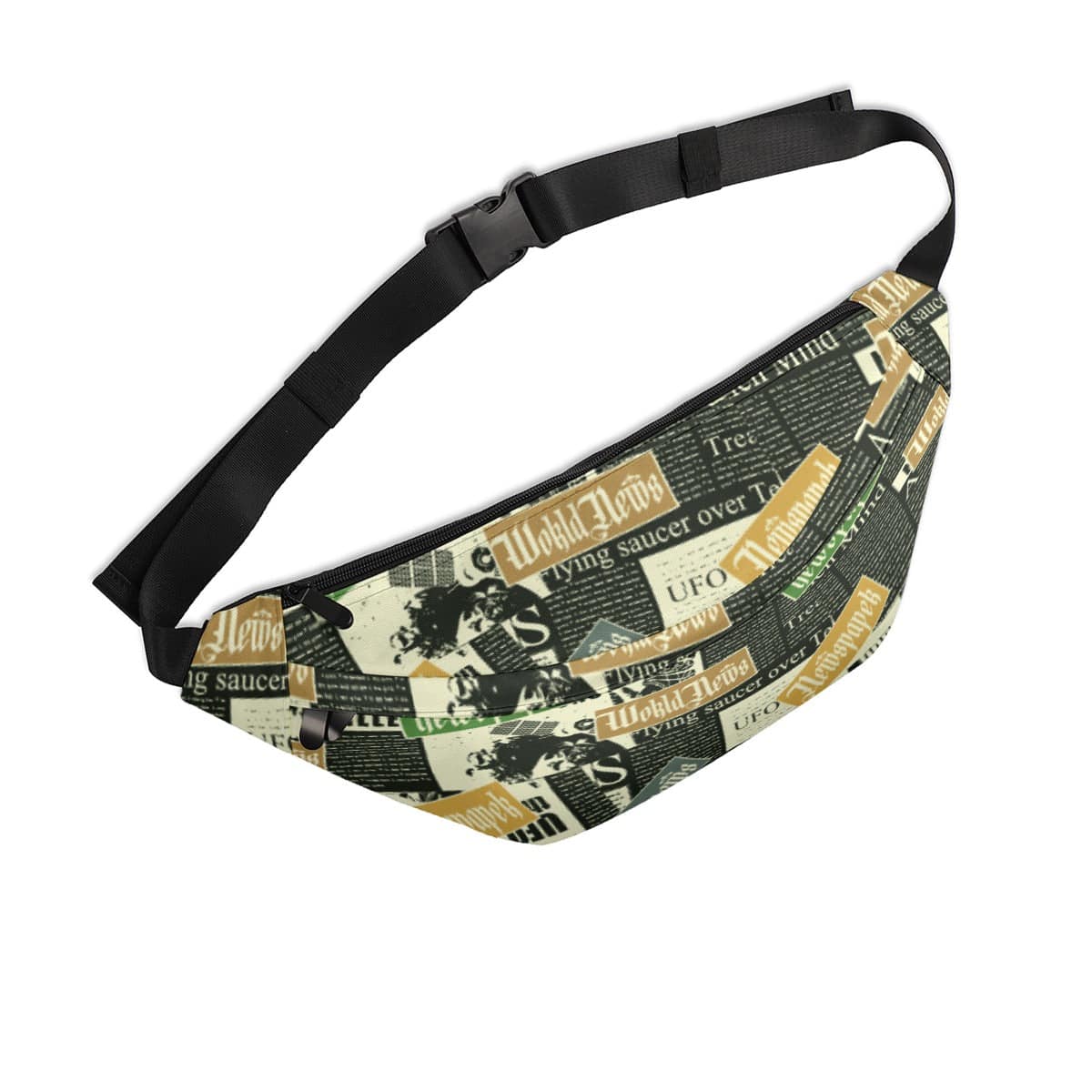 Large Fanny Bag Newspaper - Weave West
